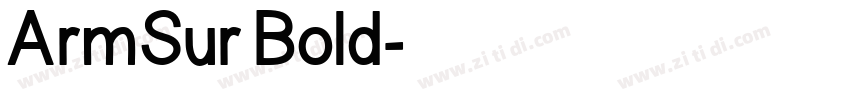 ArmSur Bold字体转换